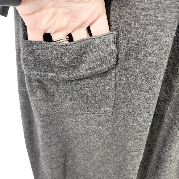 J. Jill Gray Ponte Dress With Pockets & Back Zipper For Women M Petite‎ - Picture 3 of 7